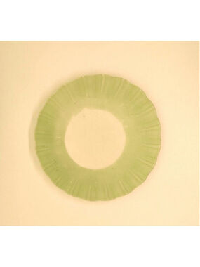 1 - Vintage MacBeth Evans Cremax Bordette Pastel Green 6" Dessert Plate